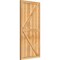 Ekena Millwork Framed Board-n-Batten Shutters w/Z-Bar, Rough Sawn Western Red Cedar, 26 7/8W x 55H, PR RBF06Z26X055RWR - alternate 3